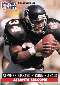Steve Broussard Atlanta Falcons 1991 Pro set NFL #91